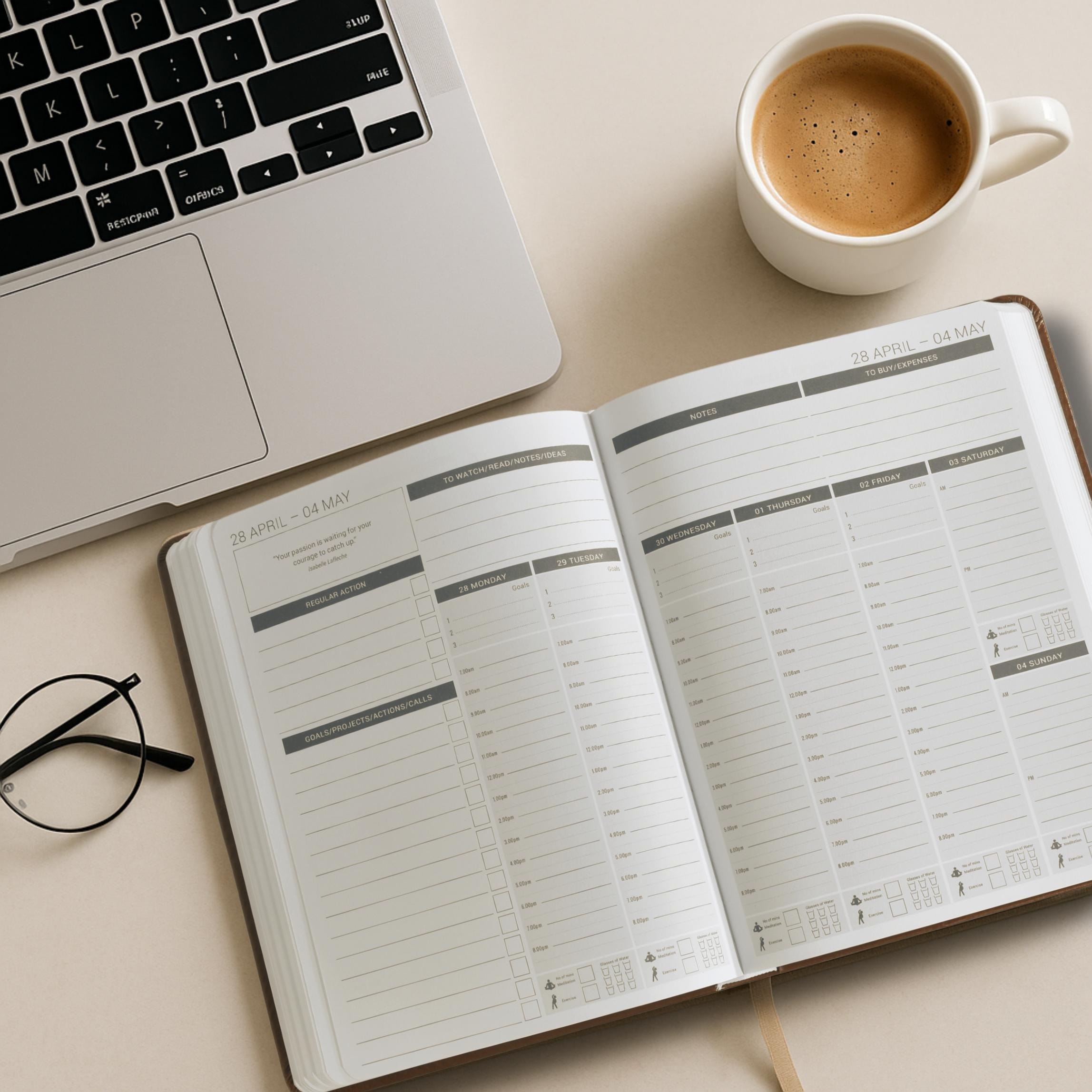 Elegant workspace — Silver & Sage